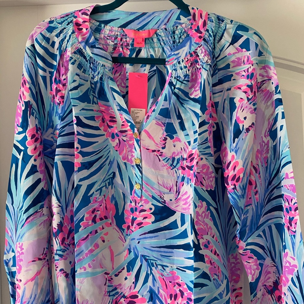 Lilly Pulitzer Elsa Blouse! (100% Silk)